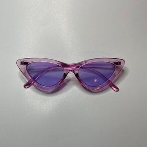Cute Purple Translucent Rave Sunglasses